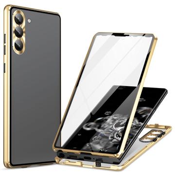 Husă Magnetică cu Geam Sticlă Temperată Samsung Galaxy S24