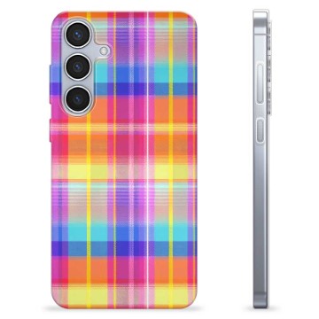 Husă TPU - Samsung Galaxy S24+ - Cămașă de Flanelă