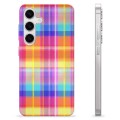 Husă TPU - Samsung Galaxy S24 - Cămașă de Flanelă