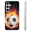 Husă TPU - Samsung Galaxy S24 - Fotbal în Flăcări