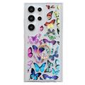 Samsung Galaxy S24 Ultra Husă Butterfly TPU cu suport pentru inel