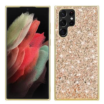 Husă Hibrid Samsung Galaxy S24 Ultra - Glitter - Auriu