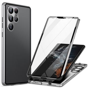 Husă Magnetică cu Geam Sticlă Temperată Samsung Galaxy S24 Ultra