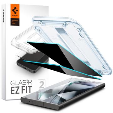 Geam Protecție Ecran Samsung Galaxy S24 Ultra - Spigen Glas.tR Ez Fit Privacy - 2 Buc.