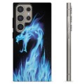 Husă TPU - Samsung Galaxy S24 Ultra - Dragon din Foc Albastru