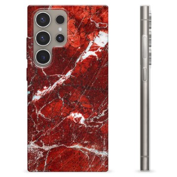 Husă TPU - Samsung Galaxy S24 Ultra - Marmură Roșie