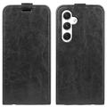 Husă Flip Vertical Samsung Galaxy S24 - Slot Card - Negru