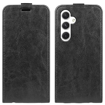 Husă Flip Vertical Samsung Galaxy S24 - Slot Card - Negru