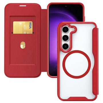 Husă Flip Samsung Galaxy S24+ cu slot pentru carduri - compatibil MagSafe