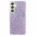 Husă TPU Samsung Galaxy S24+ - Glitter Flakes - Violet