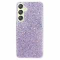 Husă TPU Samsung Galaxy S24+ - Glitter Flakes - Violet
