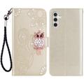 Samsung Galaxy S24+ Owl Owl Rhinestone Wallet Case