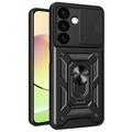Husă Hibridă Samsung Galaxy S24+ cu Inel Rotativ cu Ecran pentru Cameră