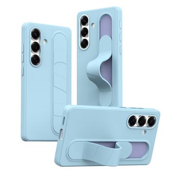 Samsung Galaxy S24+ Husă hibridă Smart cu prindere în picioare - albastru