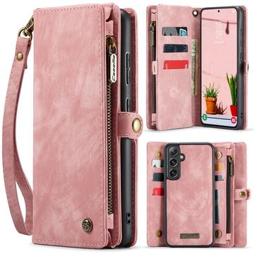 Husă Portofel Samsung Galaxy S25 - Caseme 008 2-în-1 Multifunctional - Roz