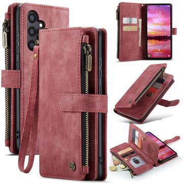 Husă Portofel Samsung Galaxy S25 - Caseme C30 Multifunctional - Roșu