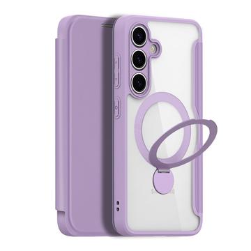 Husă cu rabat magnetic Samsung Galaxy S25 Dux Ducis Skin X Pro - Violet