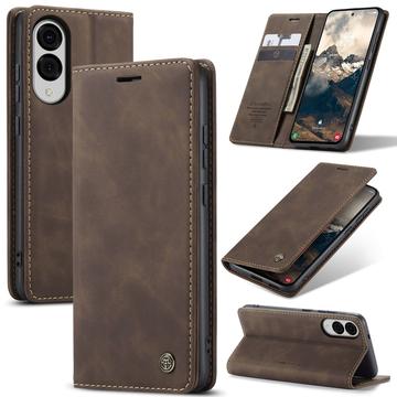 Husă Portofel Samsung Galaxy S25 Edge - Caseme 013 - Cafeniu