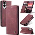Husă Portofel Samsung Galaxy S25 Edge - Caseme 013 - Roșu Vin