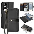 Husă portofel din piele cu husa magnetica Samsung Galaxy S25 Edge Dux Ducis Lawa - Negru