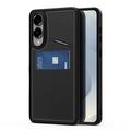 Husă magnetică cu suport pentru picioare și sloturi pentru carduri Samsung Galaxy S25 Edge Dux Ducis Rafi II - Negru