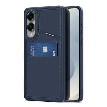Husă magnetică cu suport pentru picioare și sloturi pentru carduri Samsung Galaxy S25 Edge Dux Ducis Rafi II - Albastru