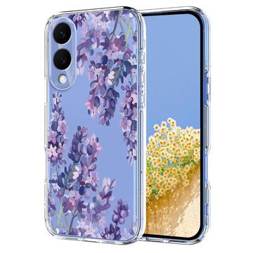 Samsung Galaxy S25 Edge Husă TPU cu model floral - Glicină