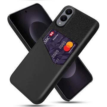 Husă cu Buzunar Card Samsung Galaxy S25 Edge - KSQ - Negru