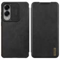 Husă Flip Samsung Galaxy S25 Edge - Nillkin Qin Pro - Negru