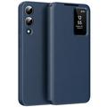 Samsung Galaxy S25 Edge Smart Clear View Husă Flip cu slot pentru card - Sapphire