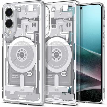 Husă Samsung Galaxy S25 Edge - Spigen Ultra Hybrid Mag - Alb / Zero One