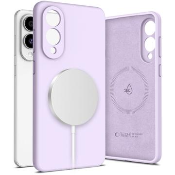 Husă din silicon lichid Samsung Galaxy S25 Edge Tech-Protect - MagSafe compatibil - Mauve