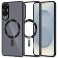 Husă Samsung Galaxy S25 Edge Tech-Protect MagFlex - Compatibilă cu MagSafe - Transparent / Negru