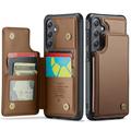 Samsung Galaxy S25 FE Caseme C22 Case RFID Card Wallet - maro