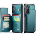 Samsung Galaxy S25 FE Caseme C22 Case RFID Card Wallet - Verde