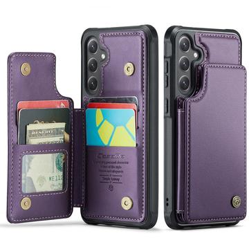 Samsung Galaxy S25 FE Caseme C22 Case RFID Card Wallet - Violet