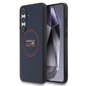 Husă MagSafe din silicon lichid Samsung Galaxy S25 FE Oracle Red Bull Racing Red Ring - Marine