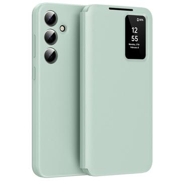 Husa portofel Samsung Galaxy S25 FE Smart Clear View cu slot pentru card