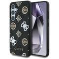 Husă MagSafe Samsung Galaxy S25 Guess 4G Printed Colored Peony Pattern - Negru