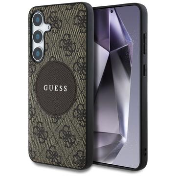Husă Samsung Galaxy S25 Guess 4G Round Patch Classic Logo - Compatibil MagSafe