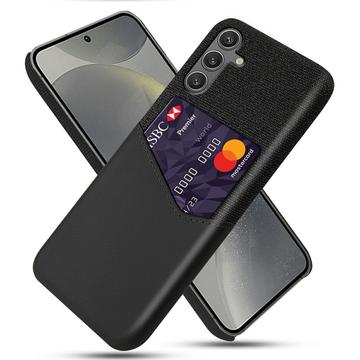 Husă cu Buzunar Card Samsung Galaxy S25 - KSQ - Negru