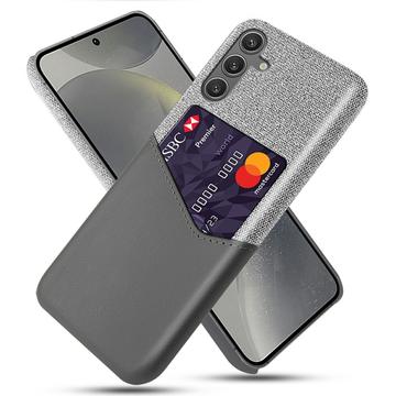 Husă cu Buzunar Card Samsung Galaxy S25 - KSQ - Gri