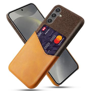 Husă cu Buzunar Card Samsung Galaxy S25 - KSQ - Portocaliu