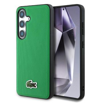 Husă Samsung Galaxy S25 Lacoste Iconic Petit Pique Woven Logo - MagSafe compatibil