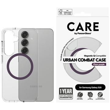 Husă Samsung Galaxy S25 PanzerGlass Care Urban Combat - compatibilă cu MagSafe - Prune Violet