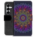 Husă Portofel Premium - Samsung Galaxy S25+ - Mandala Colorată