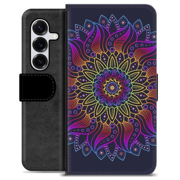 Husă Portofel Premium - Samsung Galaxy S25+ - Mandala Colorată