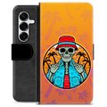 Husă Portofel Premium - Samsung Galaxy S25+ - Vară Scheletică