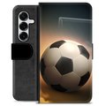 Husă Portofel Premium - Samsung Galaxy S25+ - Fotbal