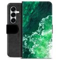 Husă Portofel Premium - Samsung Galaxy S25+ - Valuri